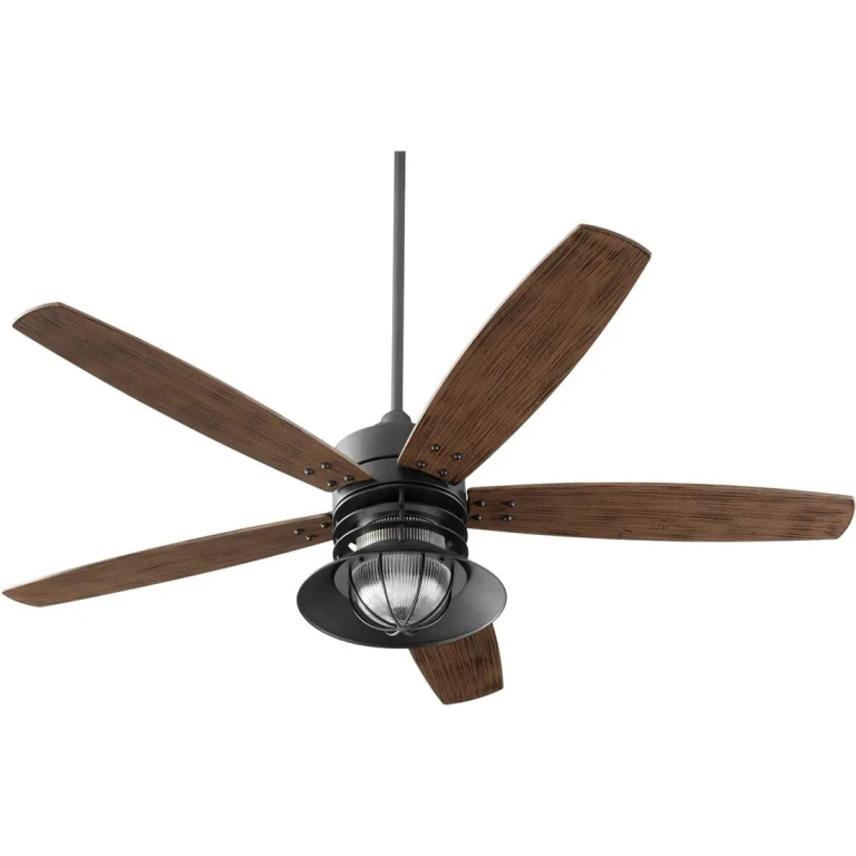 Quorum Portico 60" Outdoor Ceiling Fan in Noir