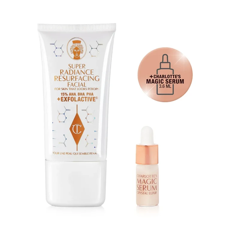 Charlotte Tilbury Super Radiance Resurfacing Aha + Bha + Pha Facial 0.6 oz.