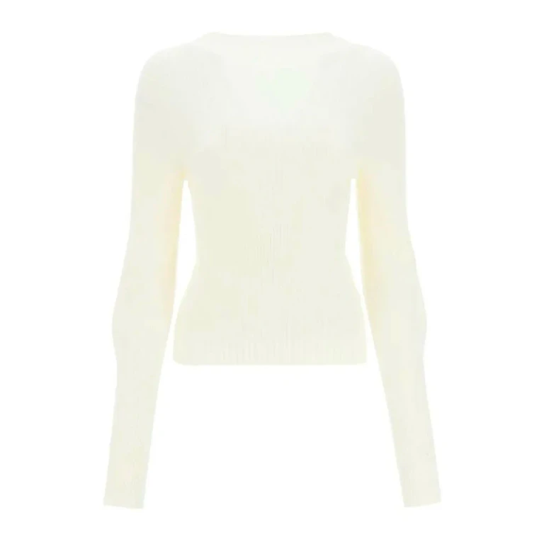 Low Classic Pull Col Rond - Blanc