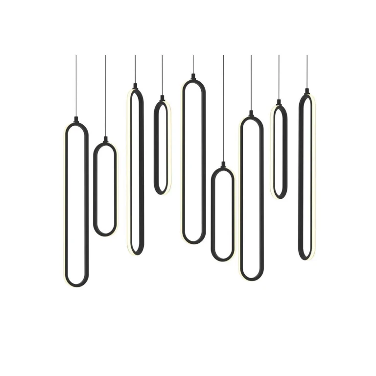 Black LED Linear Pendant from the Sienna Collection