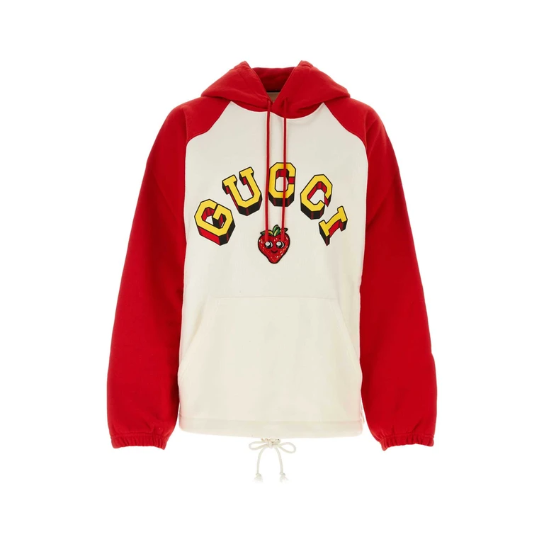 Gucci Two-Tone Cotton Oversize Sweatshirt Sunlightlivermix Exterior: Felpe - Women