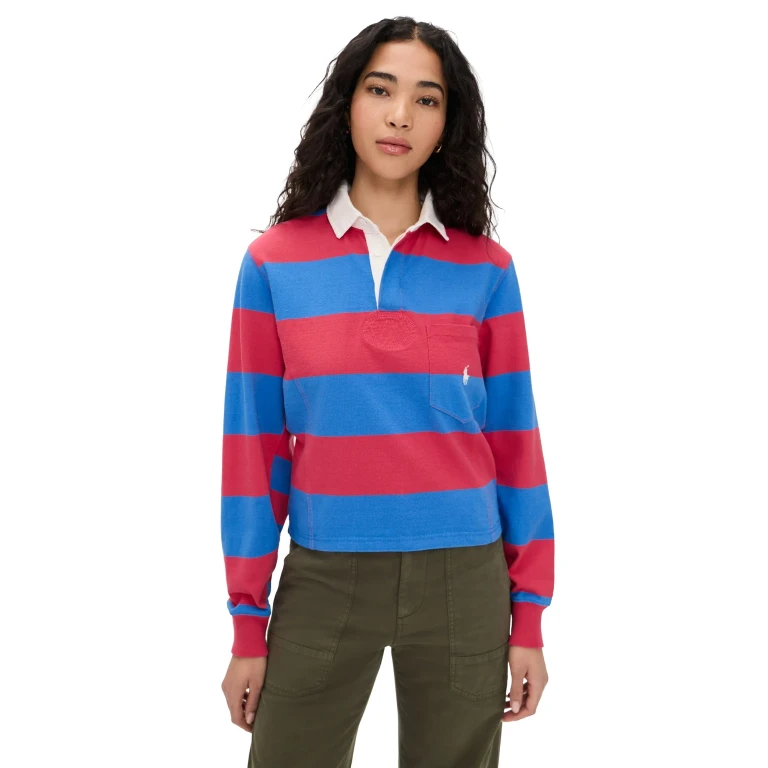 Polo Ralph Lauren Jersey Polo Top Billiard Green/Deckwash White