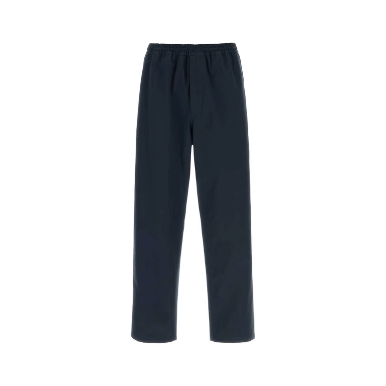 Prada Navy Blue Cotton Pant Bleu Pantaloni - Men
