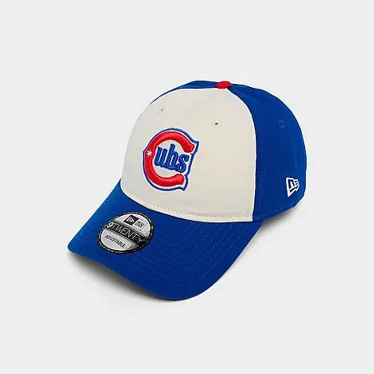 New Era Chicago Cubs MLB 9TWENTY Strapback Hat in White/Blue