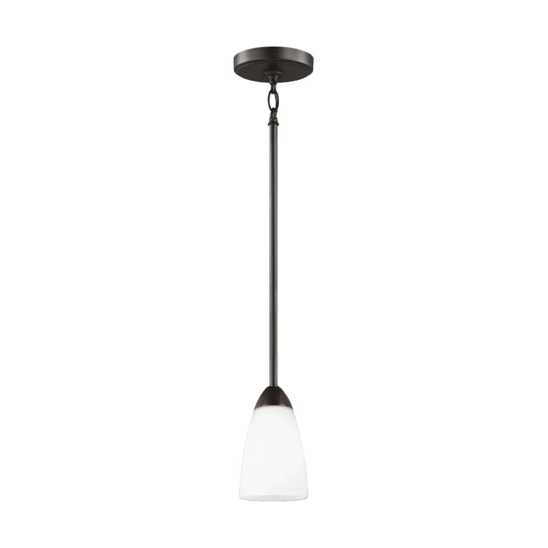 Bronze One Light Mini-Pendant from the Seville Collection