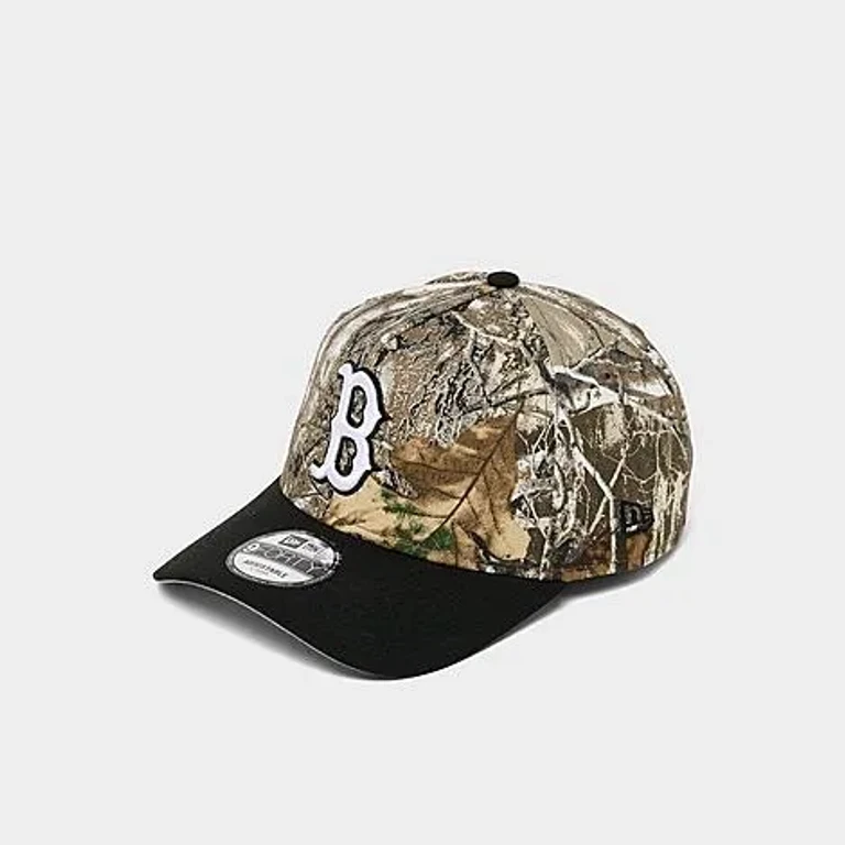 New Era Boston Red Sox MLB Camo 9FORTY A-Frame Snapback Hat in Camo/Black