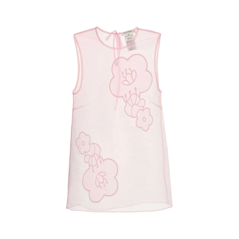Cecilie Bahnsen Pink Organza Alba Top