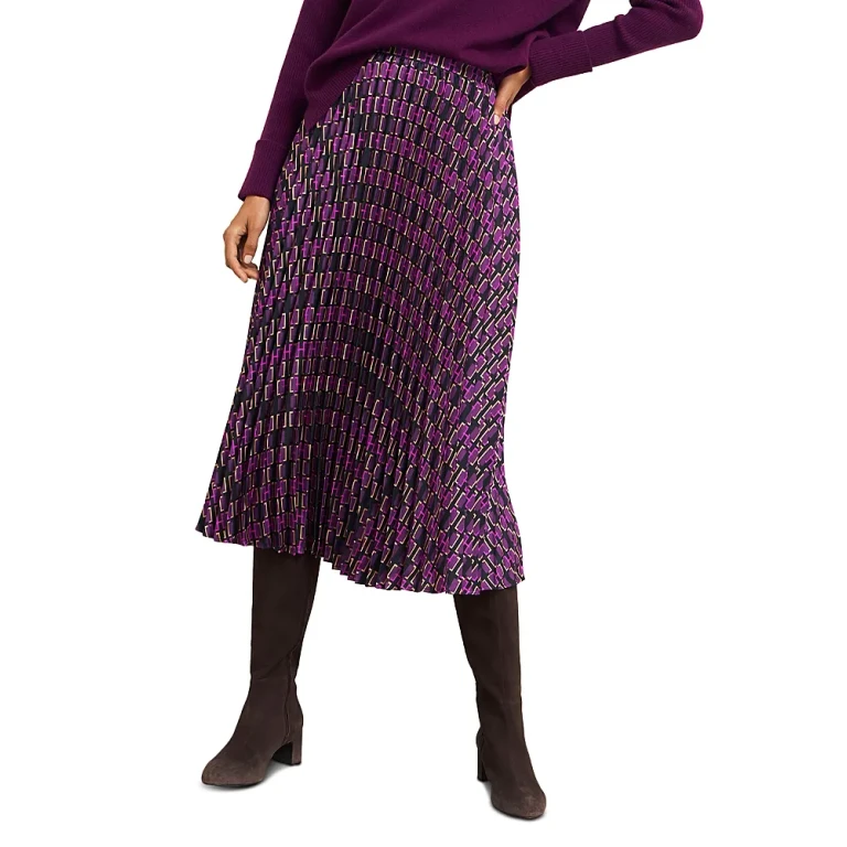 Hobbs London Kayla Pleated Skirt