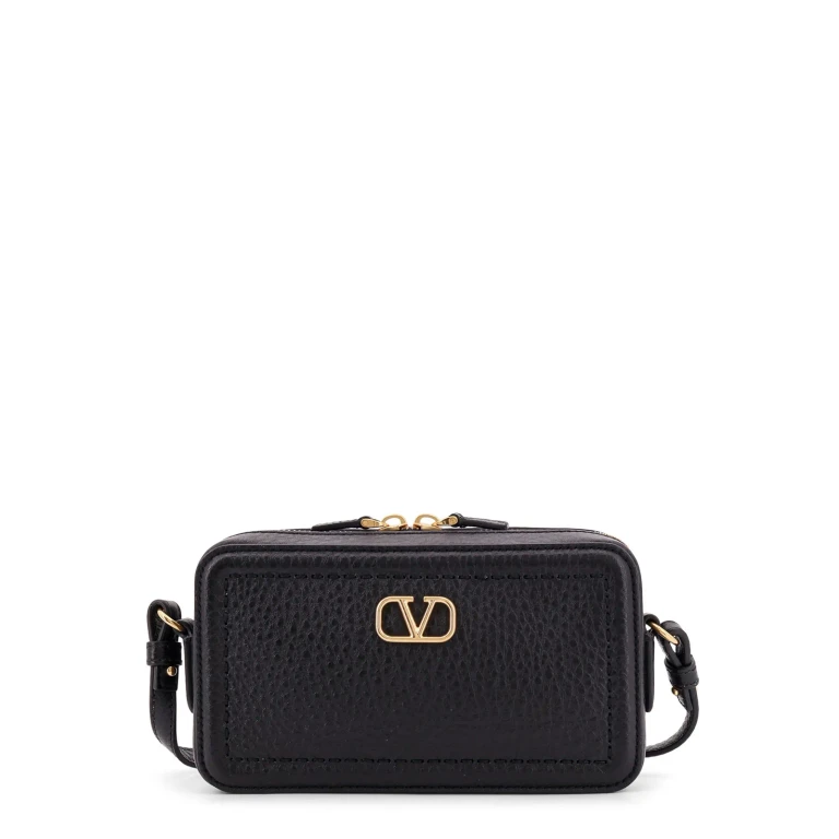 Valentino Garavani Ivory Leather Alltime Shoulder Bag