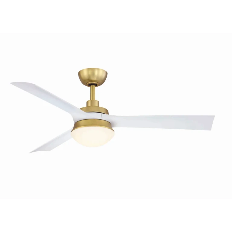 Brushed Satin Brass 52"Ceiling Fan from the Barlow Collection
