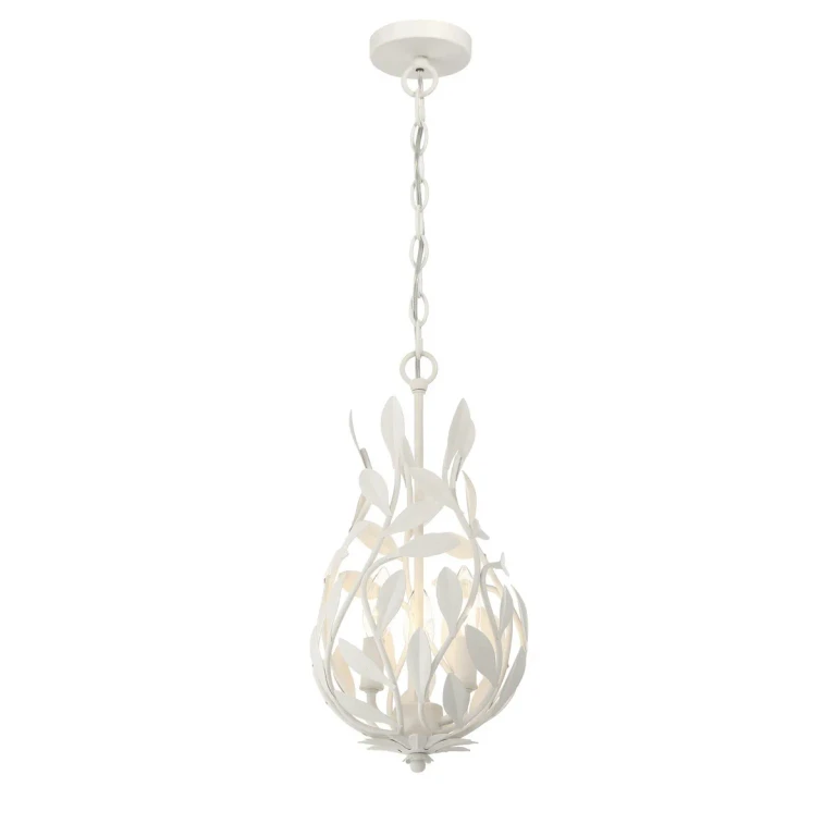 Matte White Chandelier from the Broche Collection