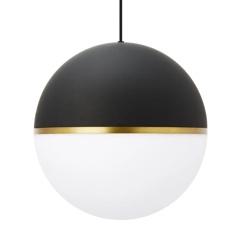 Tech Akova Pendant Light in Matte Black and Aged Brass - 700TDAKV13BR-LED927