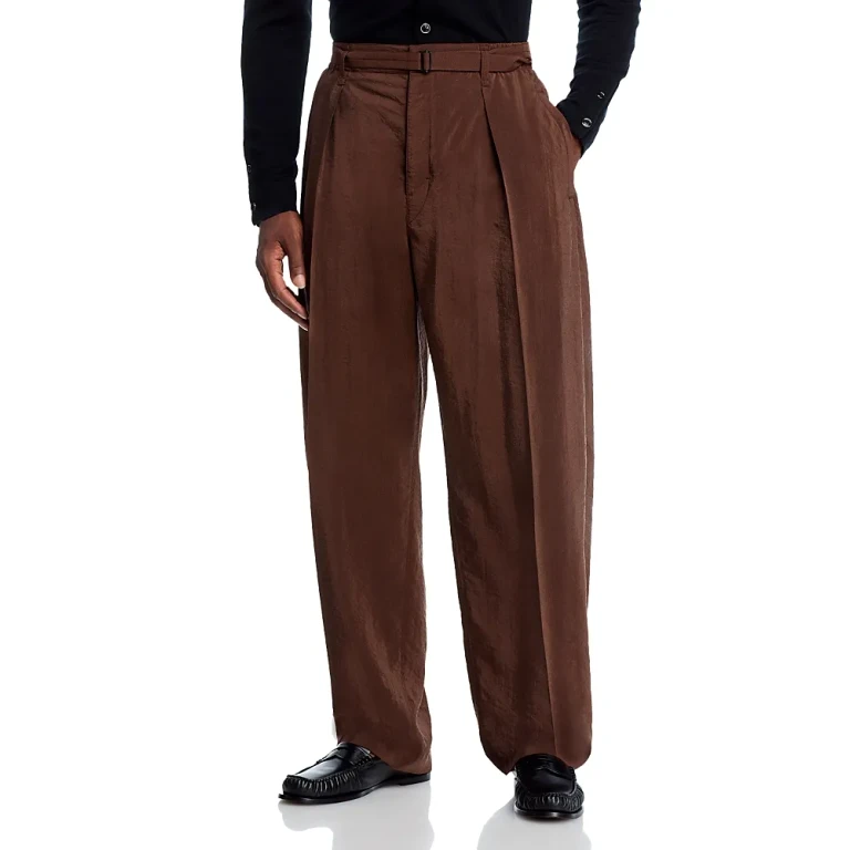 Lemaire Belted Relaxed Fit Pants