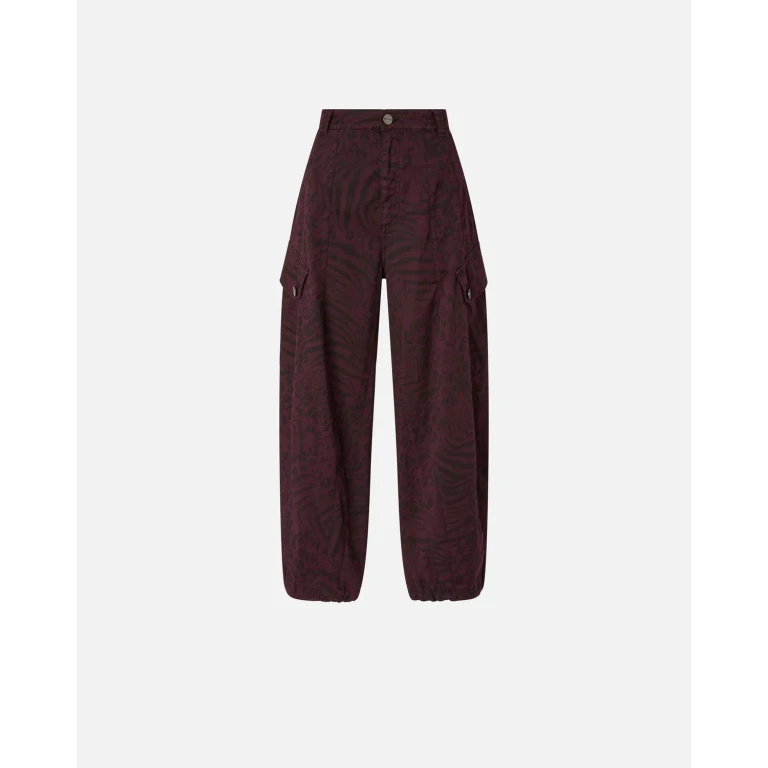 Pinko - Pantalón globo con estampado animal