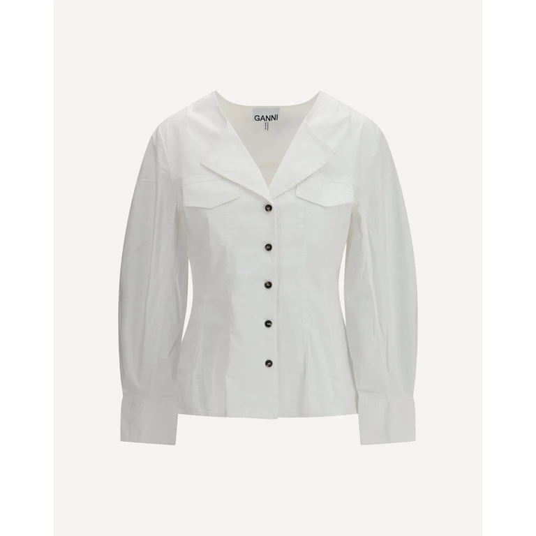 GANNI Long-sleeve cotton Shirt Female 36