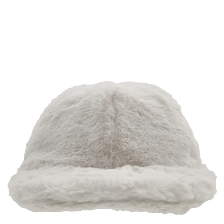 Stella Mccartney Ivory Faux-Fur Cap