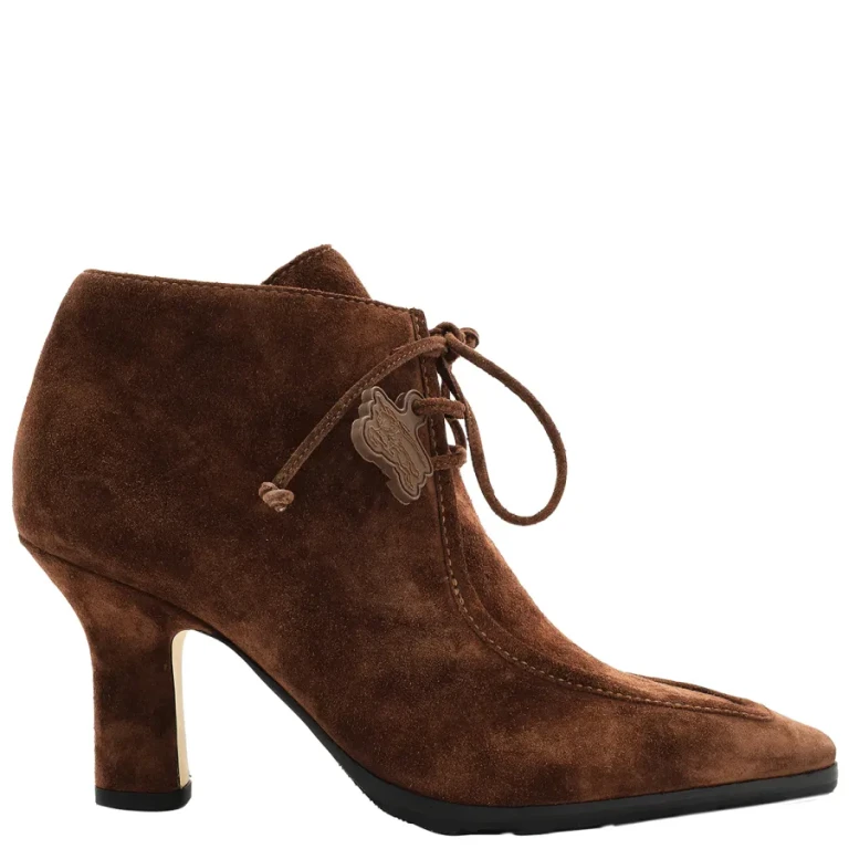 Burberry Suede Storm Lace-Up Ankle Boots