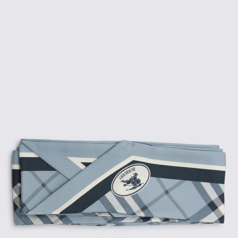 Burberry Scarfs Bank Blue _se - Unisex