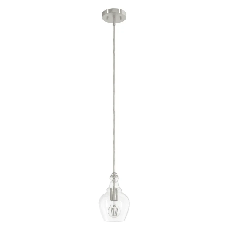 Brushed Nickel One Light Mini Pendant from the Maple Park Collection