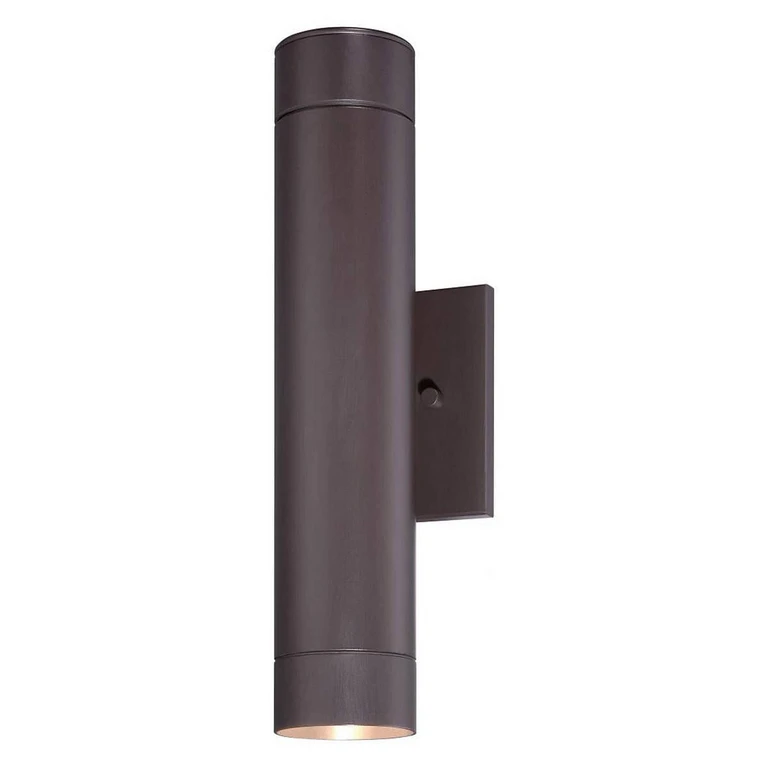 Skyline 2-Light 15" Outdoor Wall Light in Dorian Bronze