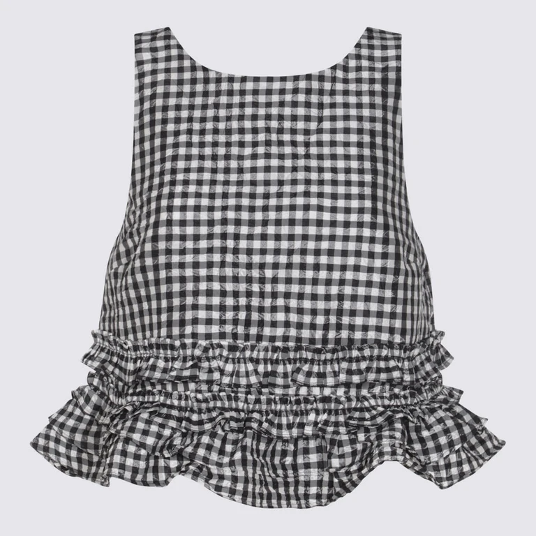 Ganni Black And White Top