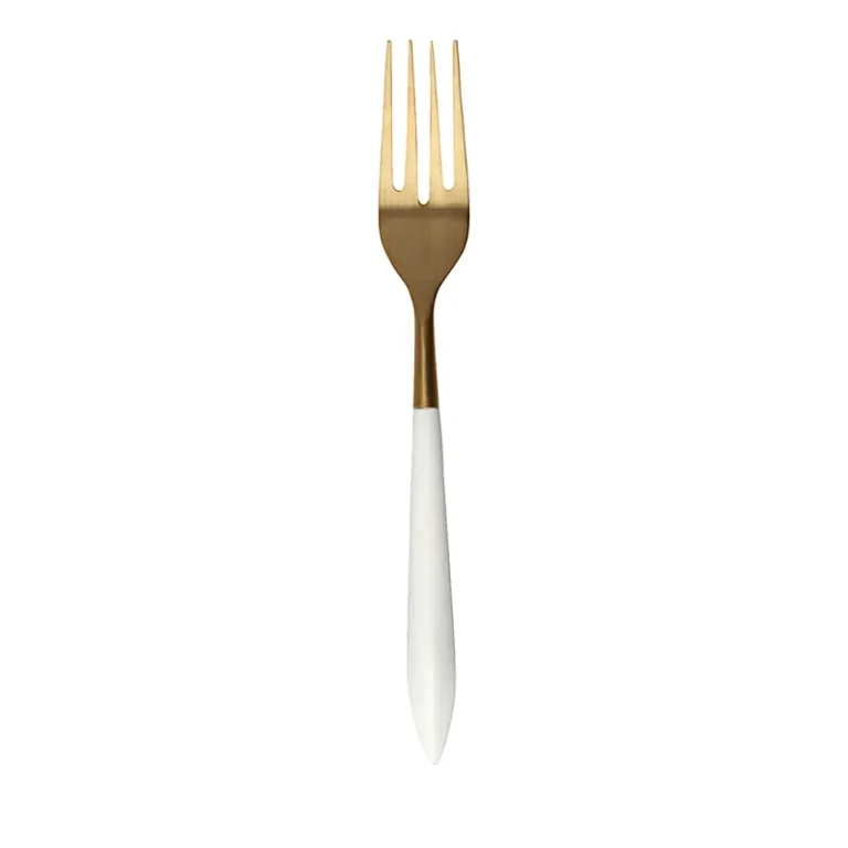 Vietri Ares Oro and White Serving Fork
