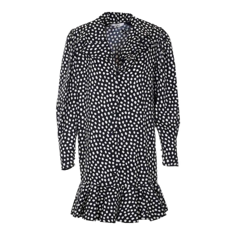 Chloe' Robe Au Genou - Noir