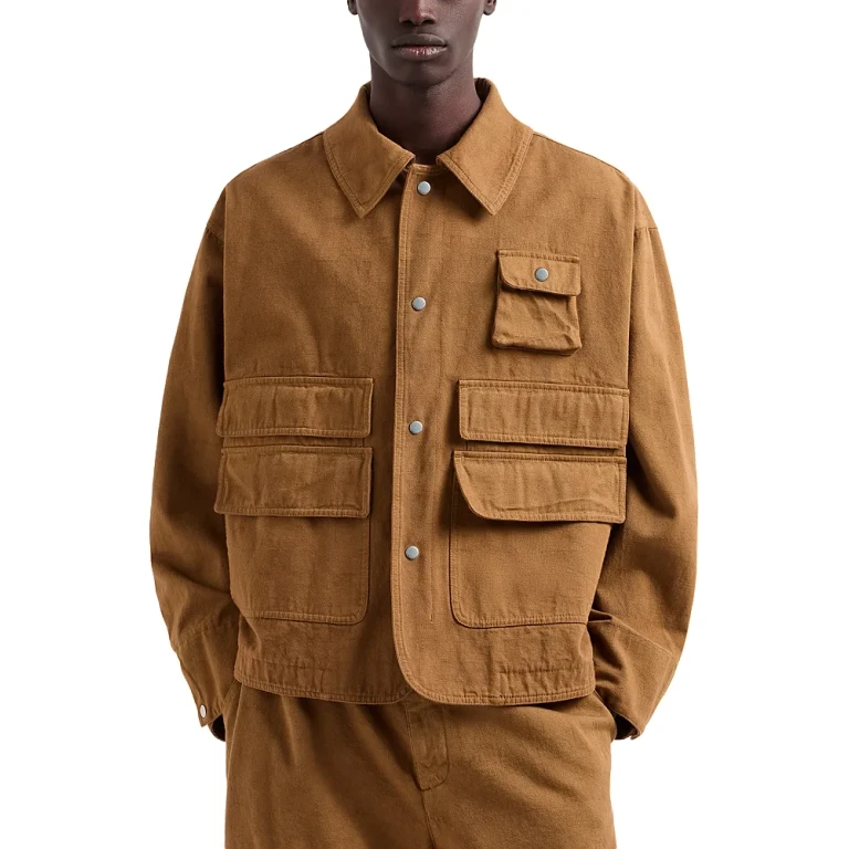 Emporio Armani Bull Cotton Denim Multi Pocket Jacket