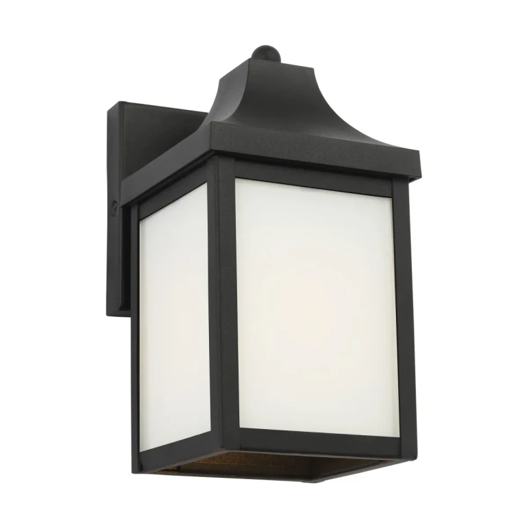Textured Black Outdoor Lantern from the Say brook Collection