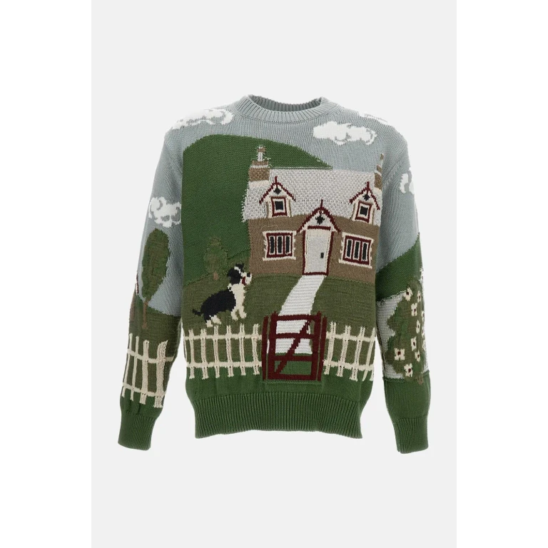 Junya Watanabe Embroidered Print Knitwear