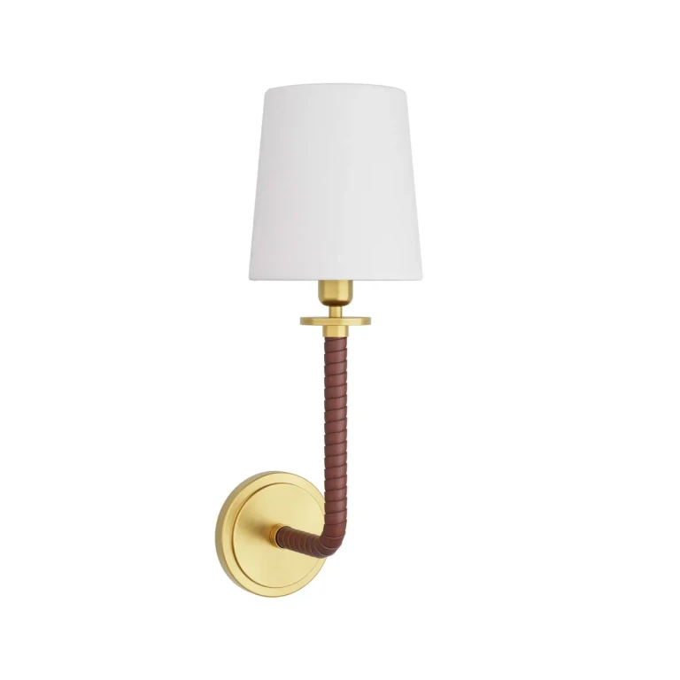 Antique Brass One Light Wall Sconce from the Wayman Collection