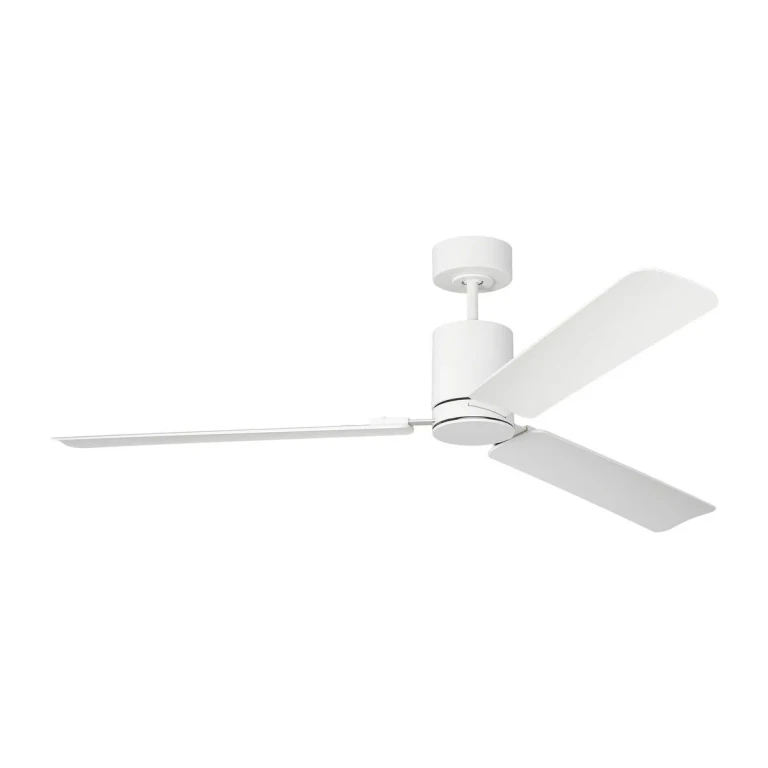 Matte White 62" Ceiling Fan from the Cleancut Smart Collection