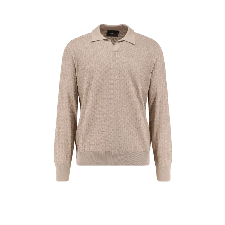 Hugo Boss Silk Sweater With All-over Processing