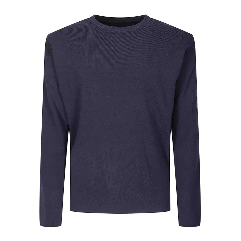 C. P. Company Pull Col Rond - Bleu