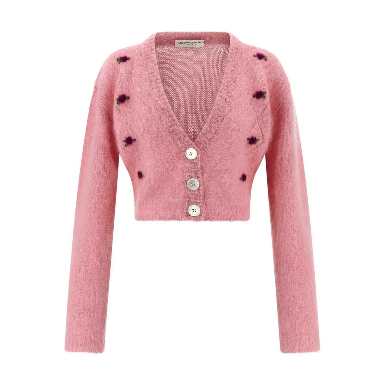 Alessandra Rich carded Mohair Cardigan