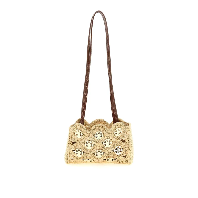 Rabanne Sac Porté Épaule - Beige