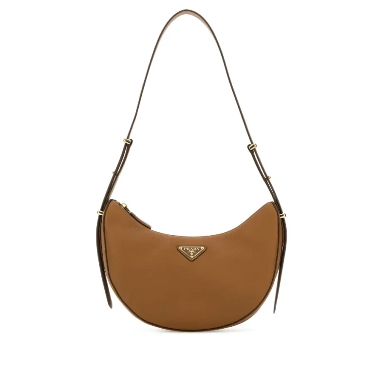 Camel Leather Shoulder Bag
