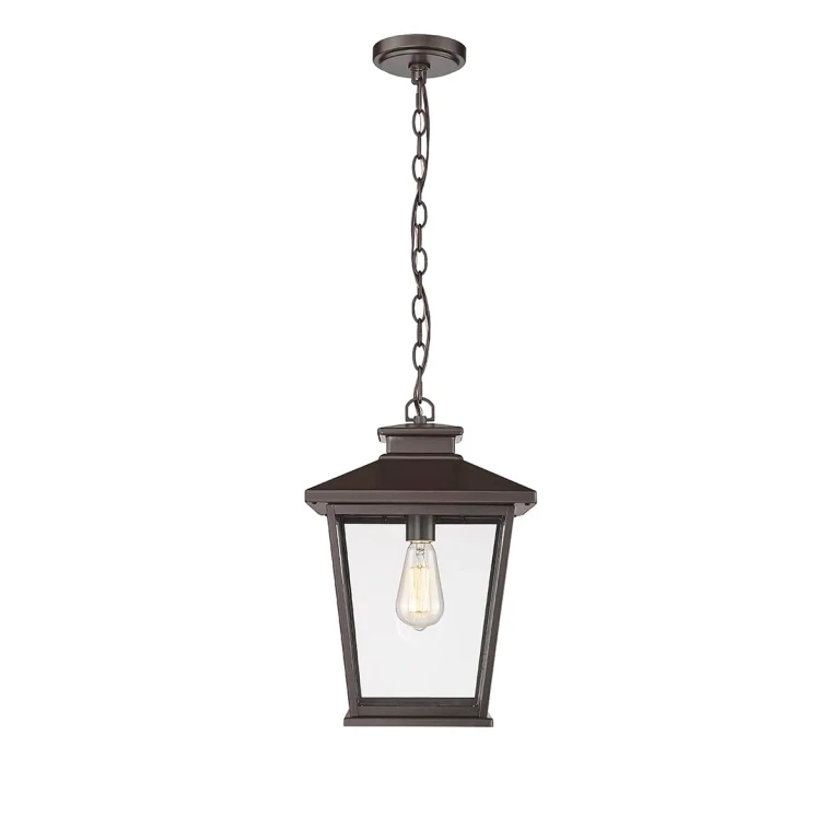 Powder Coat Bronze One Light Outdoor Hanging Lantern from the Bellman Collection