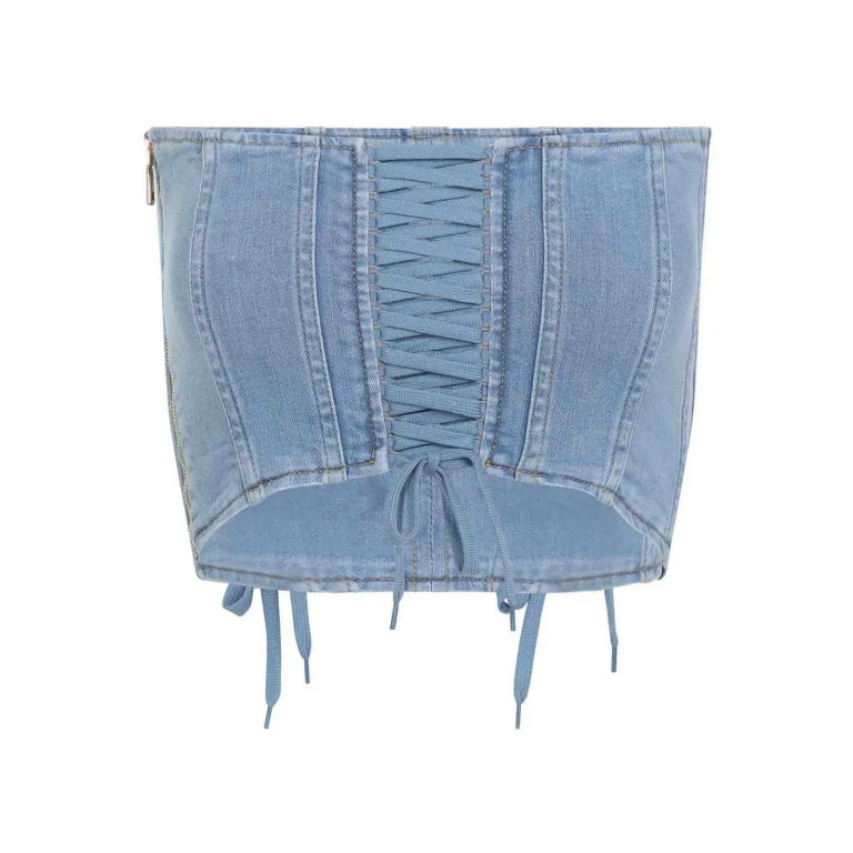 Elisabetta Franchi Top - Bleu Clair