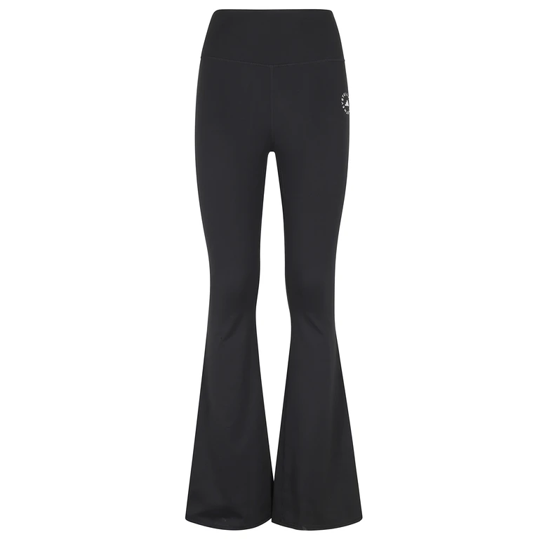 Adidas By Stella Mccartney Tpr Fl Leg Black Poliammide Elastan Pantaloni - Women