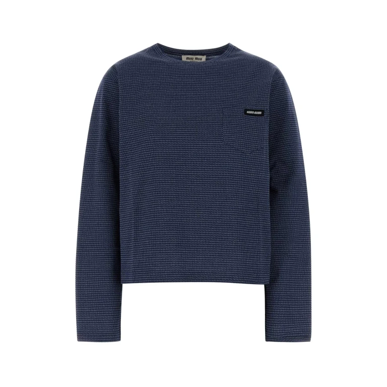 Miu Miu Purple Cotton T-shirt