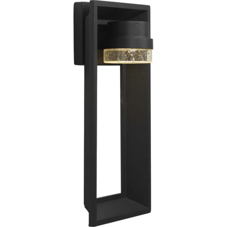 Black LED Wall Lantern from the Z-1010 Led Collection