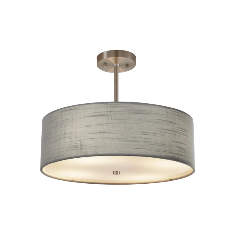 Brushed Nickel Pendant from the Textile Collection