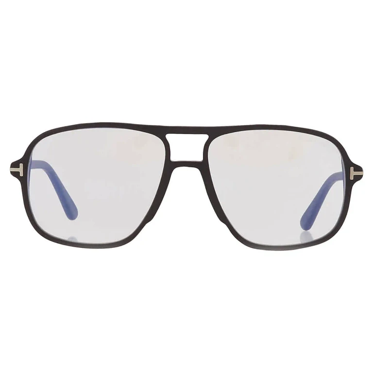 Tom Ford Blue Light Block Navigator Mens Eyeglasses FT5737-B 002 56