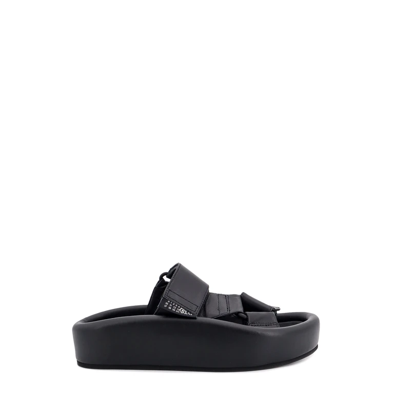 MM6 Maison Margiela Sandals Black Pelle/pelle Pu - Women