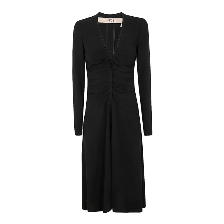 N°21 Robe Au Genou - Noir