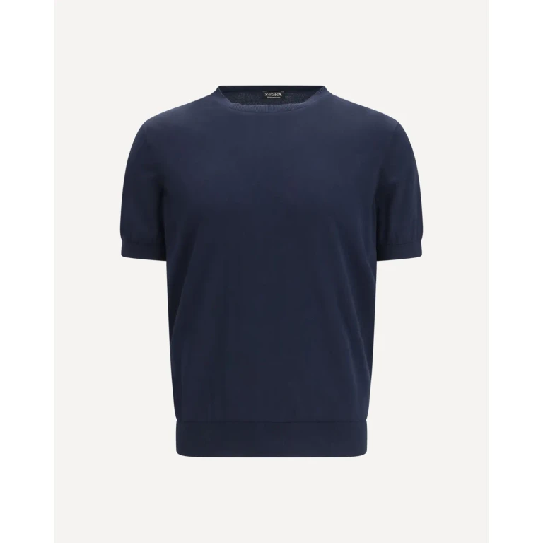 ZEGNA Short-sleeved knit T-shirt Male 46