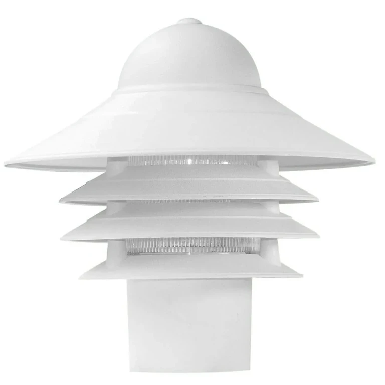 Textured White One Light Post Mount from the Mariner Collection