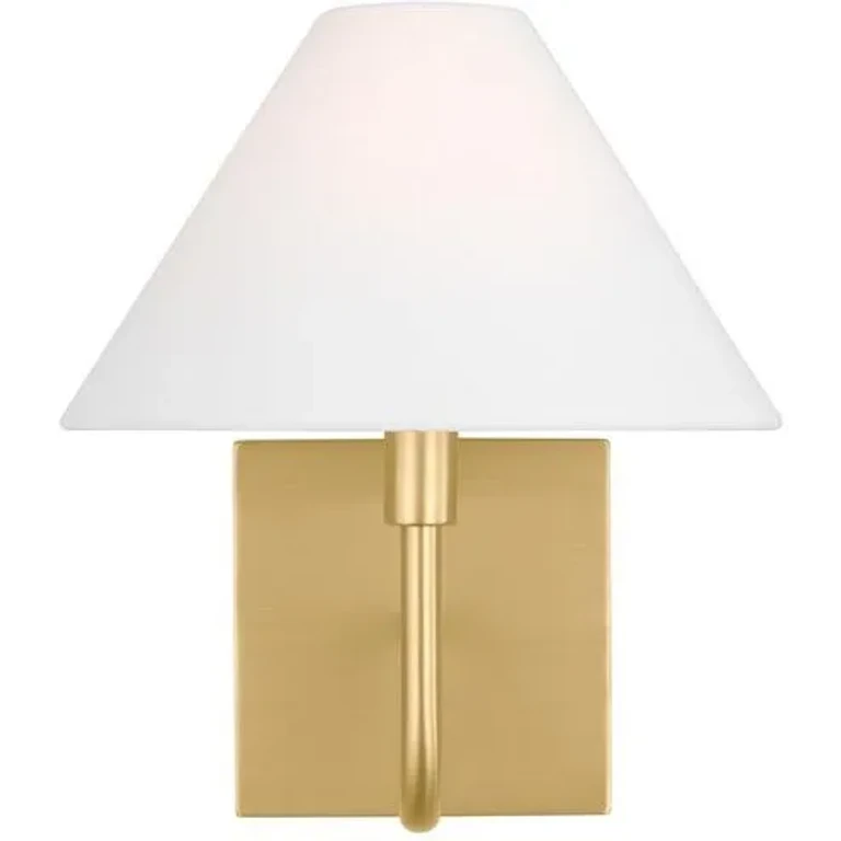 Satin Brass Wall Sconce from the Eldon Collection