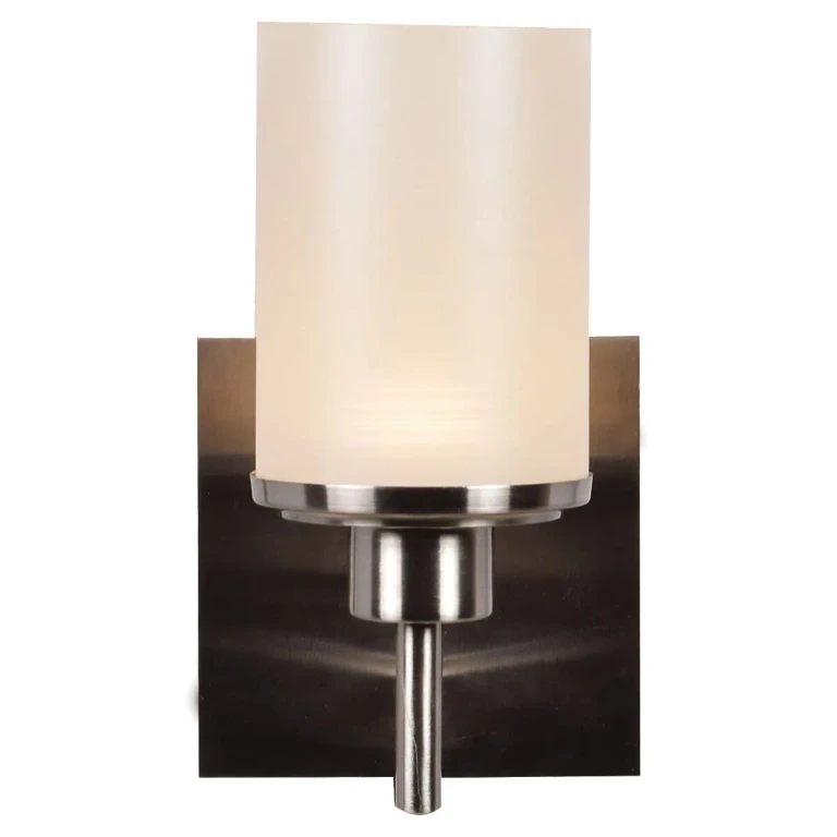 Access Perch 9" Bathroom Vanity Light in Brushed Steel